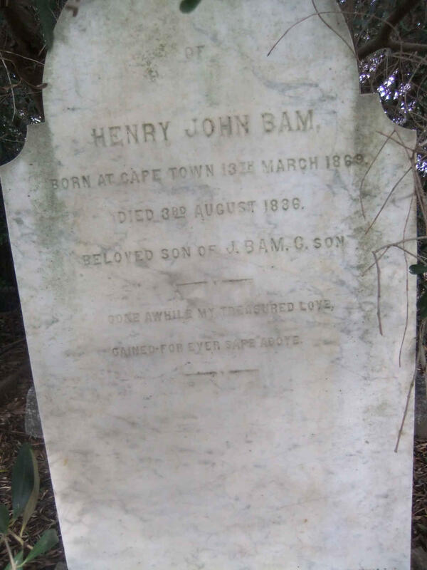 BAM Henry John 1869-1886