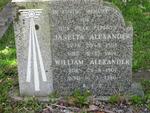 ALEXANDER William 1901-1980 & Janetta 1901-1969