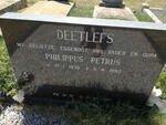 DEETLEFS Philippus Petrus 1936-1992