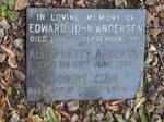 ANDERSEN Edward John -1989 & Alice Letty -1995 :: ANDERSEN Robert Clive