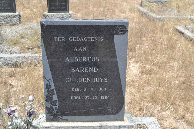 GELDENHUYS Albertus Barend 1889-1964
