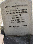 SCHOLTZ Carolina Petronella nee MÖLLER 1881-1933
