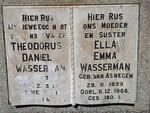 WASSERMAN Theodorus Daniel 1895-1947 & Ella Emma VAN ASWEGEN 1899-1966
