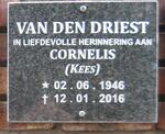 DRIEST Cornelis, van den 1946-2016
