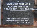 MESCHT Claude Coetzee, van der 1941-2015