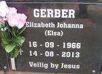 GERBER Elizabeth Johanna 1966-2013