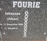 FOURIE Johannes 1956-2012