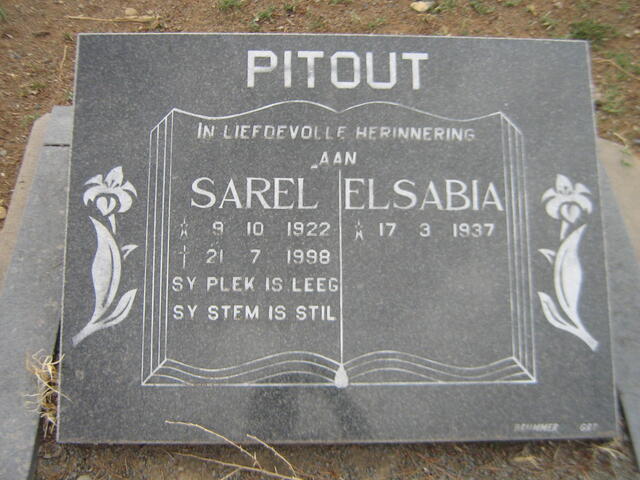 PITOUT Sarel 1922-1998 & Elsabia 1937-