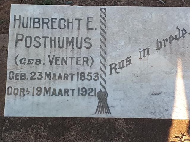 POSTHUMUS Huibrecht E. nee VENTER 1853-1921