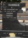 HAMMAN Virginia Theresa 1959-1998