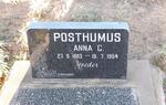 POSTHUMUS Anna C. 1883-1954