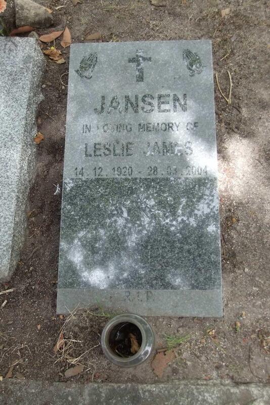 JANSEN Leslie James 1920-2004
