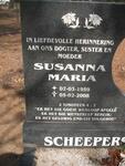 ACKERMANN Dorathea Regina 1939-2002 :: SCHEEPERS Susanna Maria 1959-2008
