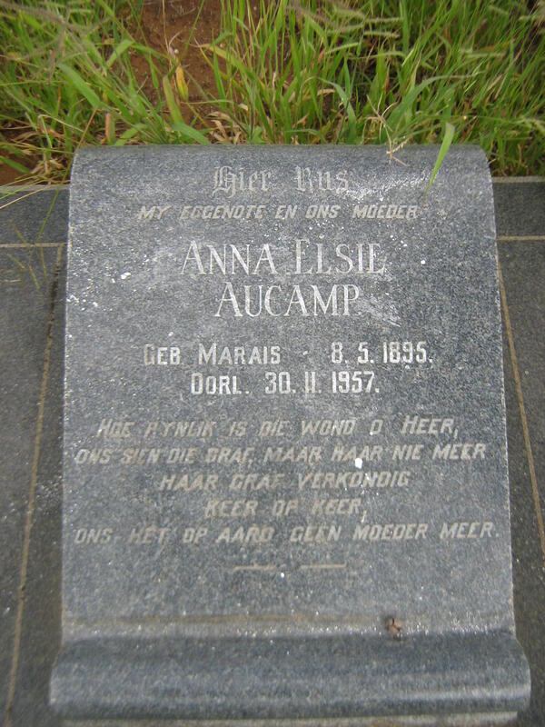 AUCAMP Anna Elsie nee MARAIS 1895-1957