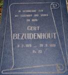 BEZUIDENHOUT Gert 1920-1999