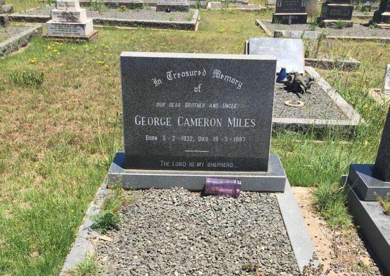 MILES George Cameron 1932-1997