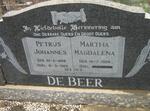 BEER Petrus Johannes, de 1898-1969 & Martha Magdalena 1906-