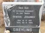 GREYLING Hendrik Johannes 1901-1969