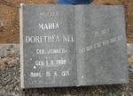 NEL Maria Dorethea nee JONKER 1908-1971