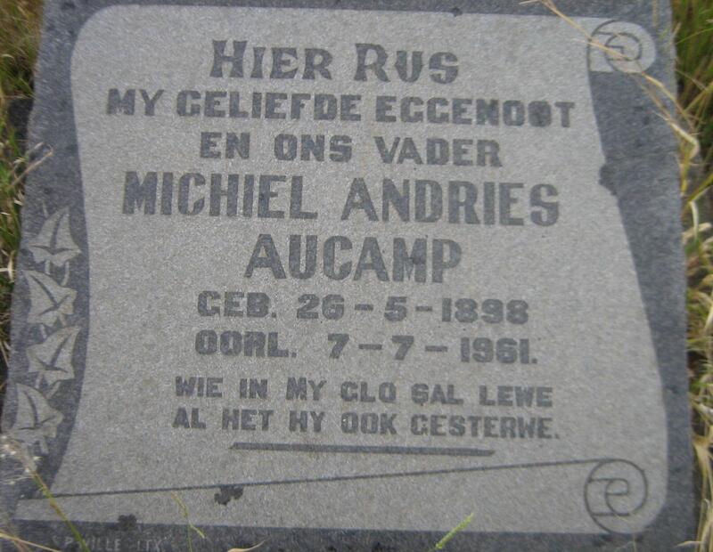 AUCAMP Michiel Andries 1898-1961