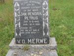 MERWE Jan Hendrik Petrus, v.d. 1892-1950