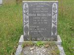MERWE Maria Magdalena, v.d. nee BRITS 1903-1981