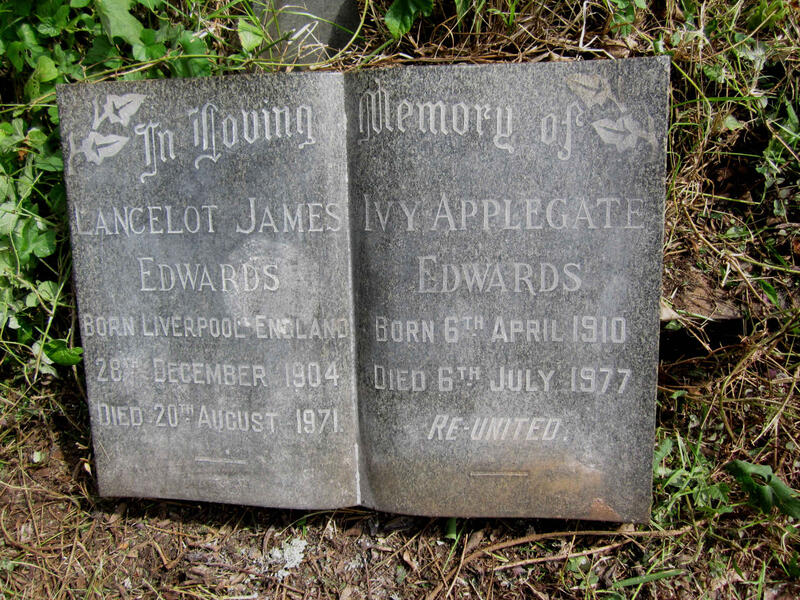 EDWARDS Lancelot James 1904-1971 & Ivy Applegate 1910-1977