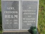 HELM Gert Frederik 1945-2004