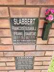 SLABBERT Francois 1946-2009 & Susara J. 1948-