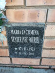 VENTER Maria Jacomina nee FOURIE 1923-2016
