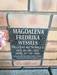 WESSELS Magdalena Fredrika nee SCHOLTZ 1923-2008