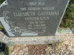 OOSTHUIZEN Elizabeth Catharina nee DU TOIT 1889-1969