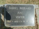 VENTER Gabriel Nicolaas 1926-1977