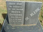 KLERK Hester Catharina, de nee KOTZE 1906-1977