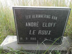 ROUX André Eloff, le 1946-19?6