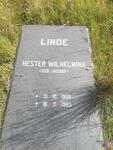 LINDE Hester Wilhelmina nee JACOBS 1908-1983