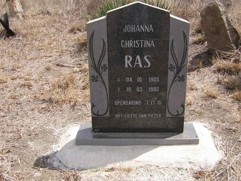 RAS Johanna Christina 1905-1990