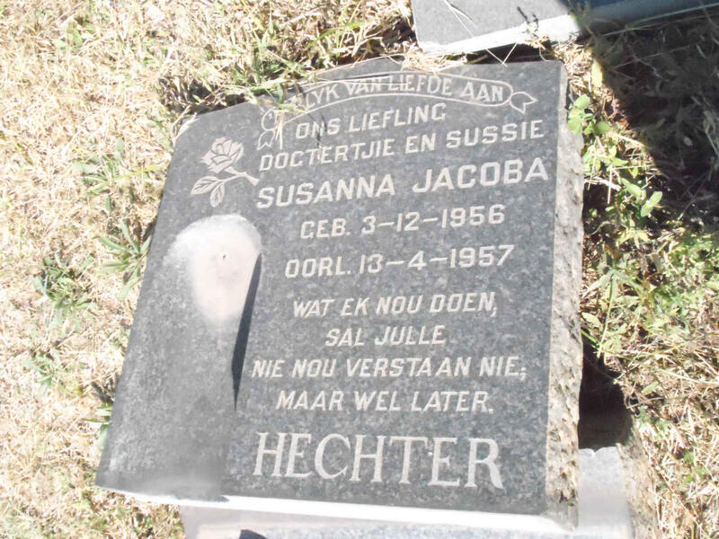 HECHTER Susanna Jacoba 1956-1957