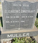MULLER Christiaan H. 1909- & Elizabeth C. 1906-1977