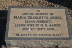 JAMES Maria Charlotta nee JOUBERT -1936