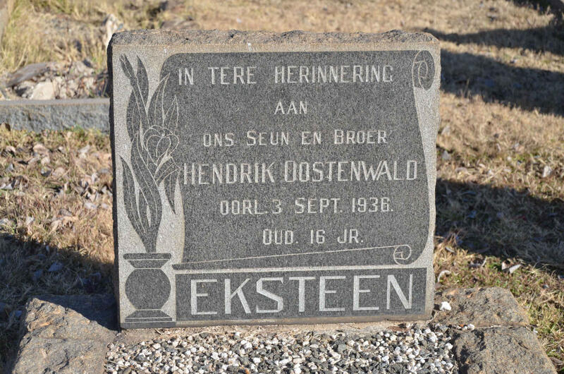 EKSTEEN Hendrik Oostenwald -1936
