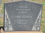 WATT Chris, v.d. 1897-1961