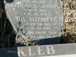 KLEB Frederick Joseph 1916-172 & Ida Elizabeth 1910-1985