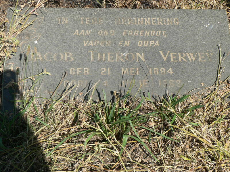 VERWEY Jacob Theron 1894-1968