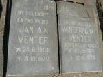 VENTER Jan A.N. 1904-1970 & Winefred M. FUTCHER 1910-1979