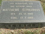 WESSELS Mattheus Gerhardus 1888-1966