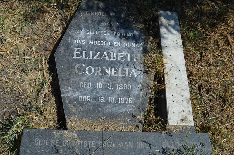 ? Elizabeth Cornelia 1899-1975
