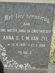 ZYL Anna C.E.M., van 1891-1968