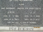 PRETORIUS J.J. 1886-1970 & J.S.H. 1881-1967