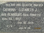 RENSBURG Cathrina Elizabeth J., van nee SWARTS -1952